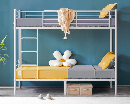 Twin over metal - twin, bed