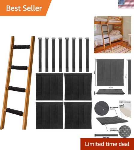 Bunk bed ladder - step, pads