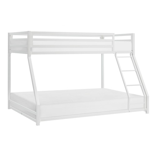 White metal twin full - twin/full, bed