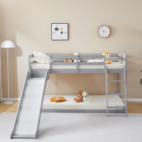 Bunk beds with slide - beds, solid