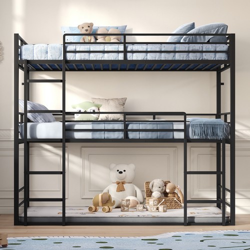 Triple twin bunk bed heavy - bunk,