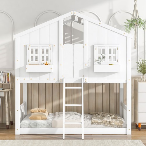 Twin over house bunk - over,