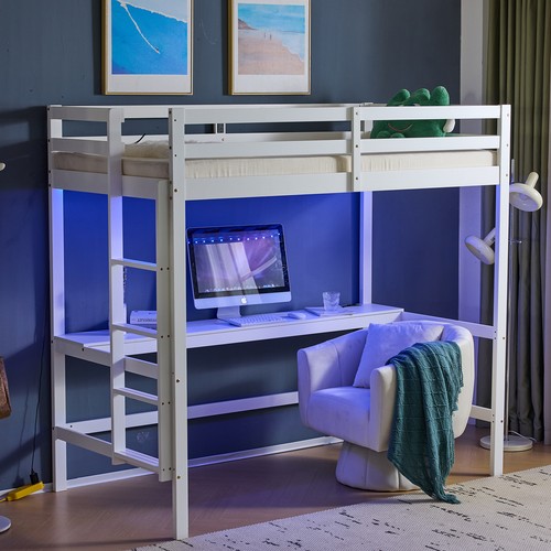 Solid wood loft - wood, frame