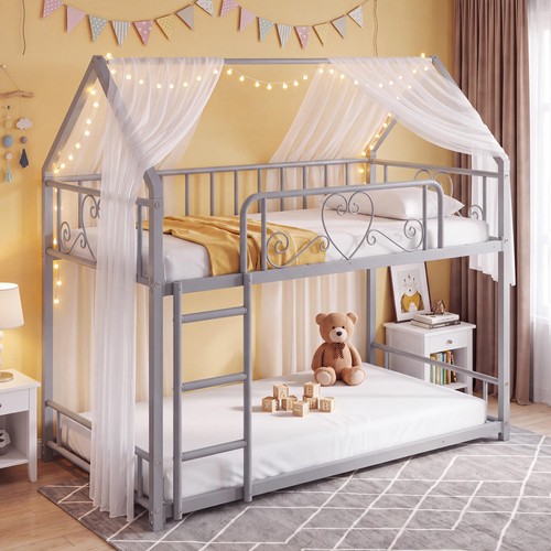 Modern bunk twin over - bunk,