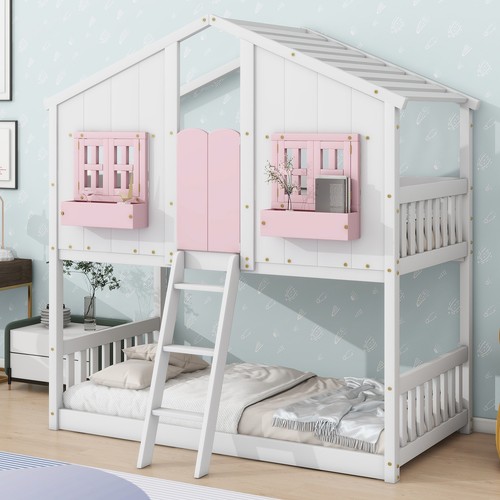 Twin over house bunk - twin,