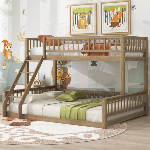 Twin over queen - bunk, bed