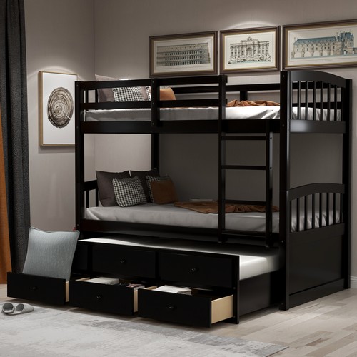 Twin bunk bed with ladder - twin,
